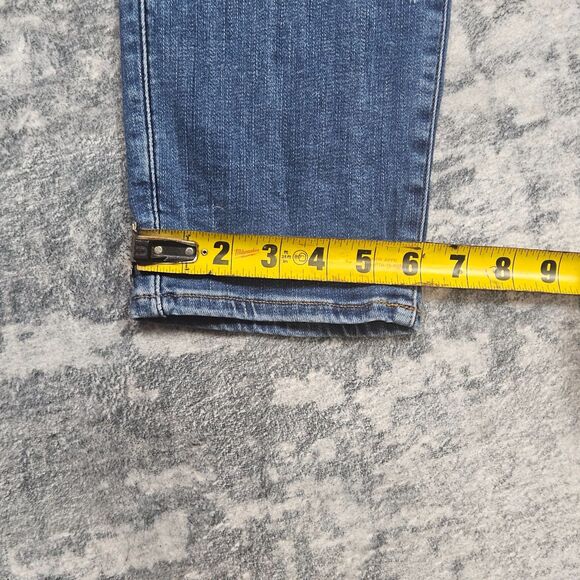 G Star Raw Jeans Mens 31x30 Blue Denim Slim Button Fly Light Wash Stretch 3301 - Picture 9 of 15